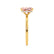 PARIS - Radiant Champagne Sapphire & Diamond 18k Yellow Gold Petite Hidden Halo