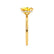 PARIS - Radiant Yellow Sapphire & Diamond 18k Yellow Gold Petite Hidden Halo