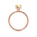 PARIS - Round Yellow Sapphire & Diamond 18k Rose Gold Petite Hidden Halo