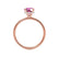 PARIS - Round Pink Sapphire & Diamond 18k Rose Gold Petite Hidden Halo