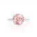 PARIS - Round Champagne Sapphire & Diamond 950 Platinum Petite Hidden Halo