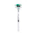 PARIS - Round Emerald & Diamond 18k White Gold Petite Hidden Halo