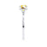 PARIS - Round Yellow Sapphire & Diamond 18k White Gold Petite Hidden Halo