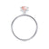 PARIS - Round Champagne Sapphire & Diamond 950 Platinum Petite Hidden Halo