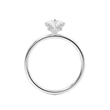 PARIS - Marquise Lab Diamond 18K White Gold Micro Pavé Hidden Halo