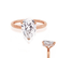 PARIS - Pear Lab Diamond 18k Rose Gold Hidden Halo