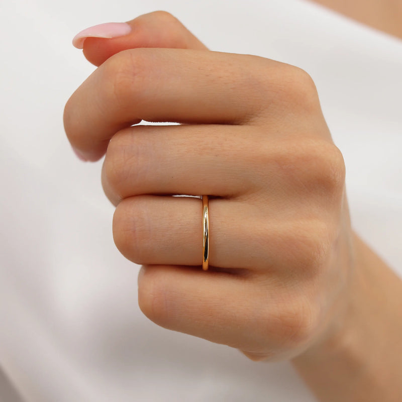 Plain wedding band clearance