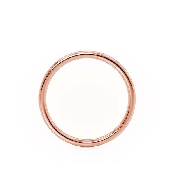 - Petite Plain Wedding Ring 9k Rose Gold Wedding Bands Lily Arkwright