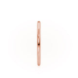 - Petite Plain Wedding Ring 9k Rose Gold Wedding Bands Lily Arkwright