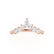 POSE - Tiara Marquise Wedding Ring 18k Rose Gold Engagement Ring Lily Arkwright