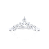 POSE - Tiara Marquise Wedding Ring 18k White Gold Engagement Ring Lily Arkwright