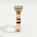 REGENT - Emerald Green Lab Diamond 18k Rose Gold Solitaire