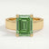 REGENT - Emerald Green Lab Diamond 18k Yellow Gold Solitaire