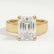 REGENT - Emerald Lab Diamond 18k Yellow Gold Solitaire