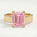 REGENT - Emerald Pink Lab Diamond 18k Yellow Gold Solitaire