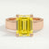 REGENT - Emerald Yellow Lab Diamond 18k Rose Gold Solitaire