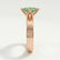 REGENT - Marquise Green Lab Diamond 18k Rose Gold Solitaire