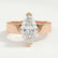 REGENT - Marquise Lab Diamond 18k Rose Gold Solitaire