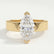 REGENT - Marquise Lab Diamond 18k Yellow Gold Solitaire