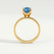 REGENT - Oval Blue Lab Diamond 18k Yellow Gold Solitaire