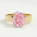 REGENT - Oval Pink Lab Diamond 18k Yellow Gold Solitaire