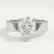 REGENT - Pear Lab Diamond 18k White Gold Solitaire