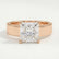 REGENT - Princess Lab Diamond 18k Rose Gold Solitaire
