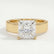 REGENT - Princess Lab Diamond 18k Yellow Gold Solitaire