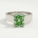 REGENT - Radiant Green Lab Diamond Platinum Solitaire