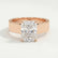 REGENT - Radiant Lab Diamond 18k Rose Gold Solitaire