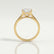 ROSALEE - Princess Lab Diamond 18k Yellow Gold Solitaire