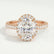 ROSA - Oval Lab Diamond 18k Rose Gold Halo