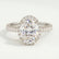 ROSA - Oval Lab Diamond 18k White Gold Halo