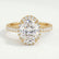 ROSA - Oval Lab Diamond 18k Yellow Gold Halo