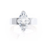 REGENT - Marquise Lab Diamond 18k White Gold Solitaire