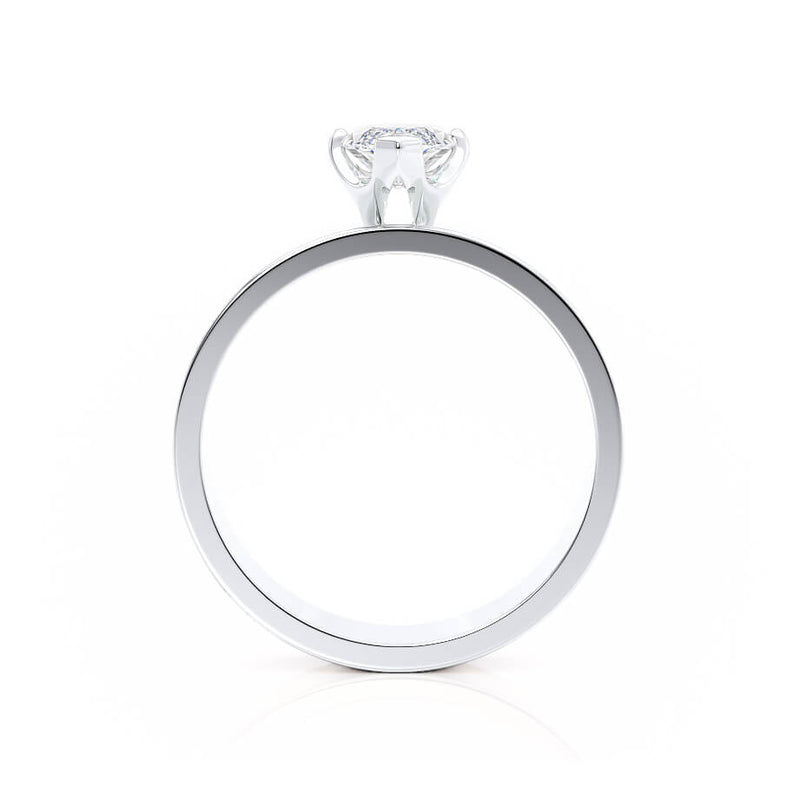REGENT - Marquise Lab Diamond 18k White Gold Solitaire