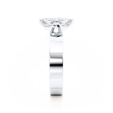 REGENT - Marquise Lab Diamond 18k White Gold Solitaire