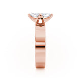REGENT - Marquise Lab Diamond 18k Rose Gold Solitaire