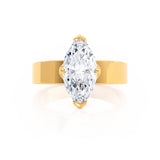 REGENT - Marquise Lab Diamond 18k Yellow Gold Solitaire