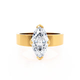 REGENT - Marquise Lab Diamond 18k Yellow Gold Solitaire