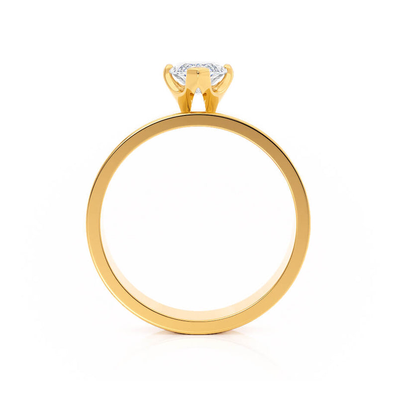 REGENT - Marquise Lab Diamond 18k Yellow Gold Solitaire