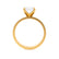 Regent Oval Cut Lab Diamond 18k Yellow Gold Cigar Band Wide Engagement Ring Lily Arkwright Side Profile View