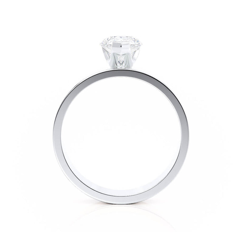 REGENT - Pear Lab Diamond Platinum Solitaire