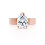 REGENT - Pear Lab Diamond 18k Rose Gold Solitaire