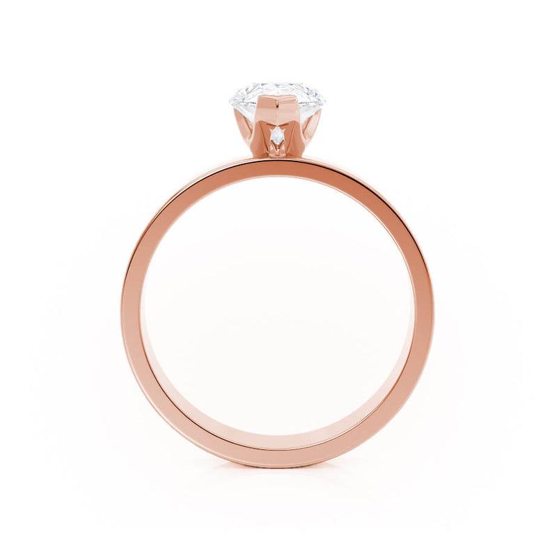 REGENT - Pear Lab Diamond 18k Rose Gold Solitaire