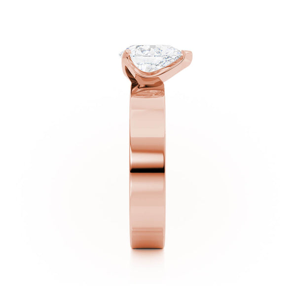 REGENT - Pear Lab Diamond 18k Rose Gold Solitaire