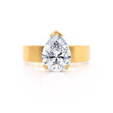 REGENT - Pear Lab Diamond 18k Yellow Gold Solitaire