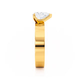 REGENT - Pear Lab Diamond 18k Yellow Gold Solitaire