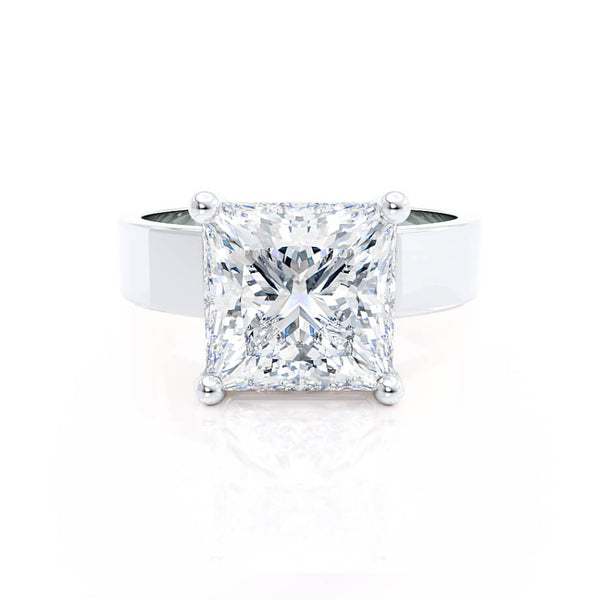 REGENT - Princess Lab Diamond 18k White Gold Solitaire