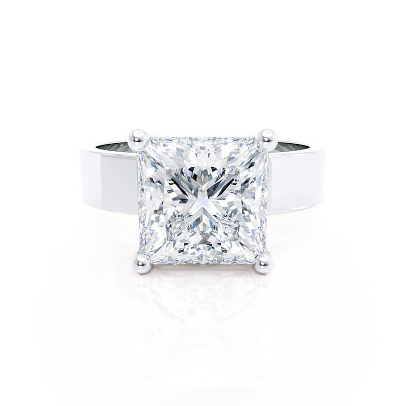 REGENT - Princess Lab Diamond 18k White Gold Solitaire